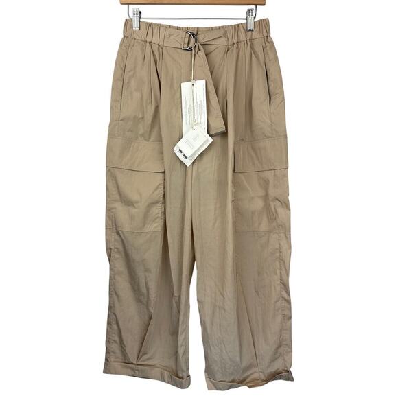Women’s Brunello Cucinelli Oyster/Gold Cargo Pants/Trouser Sz M - Picture 1 of 5